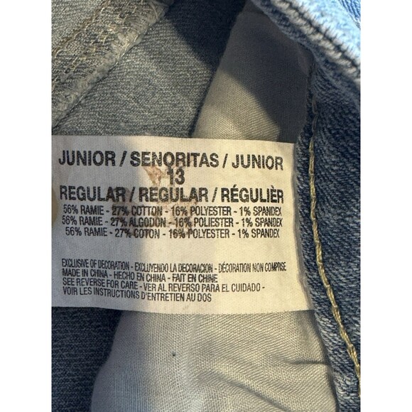 L.E.I Ashley Low Rise Boot Jeans Light Wash Bootcut Flare Size 13 Juniors Y2K - Picture 5 of 7